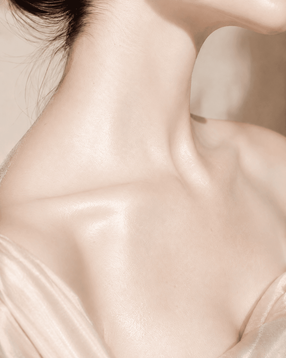 Glowing healthy skin close-up